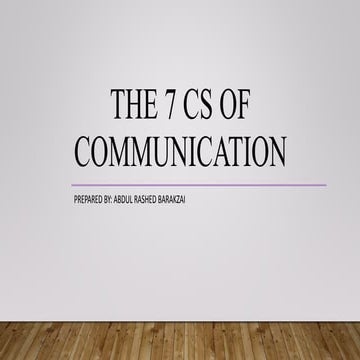 7 Cs of Communication | PPT