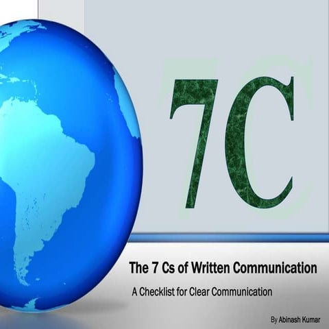 7Cs of Communication | PPT