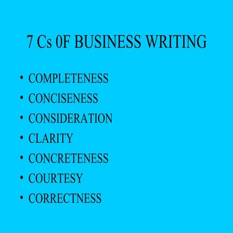 7cs.pptwith excercises | PPT