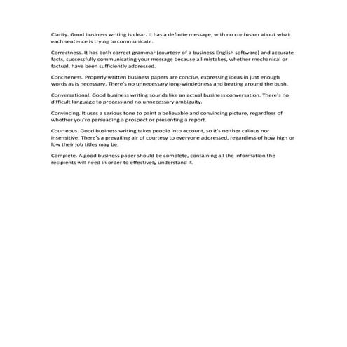 7 c's of business writing