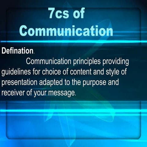 7cs of communication | PPT