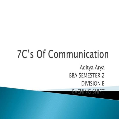7C’s Of Communication.pptxzjgziyzkysoydoydoydoyd | PPT