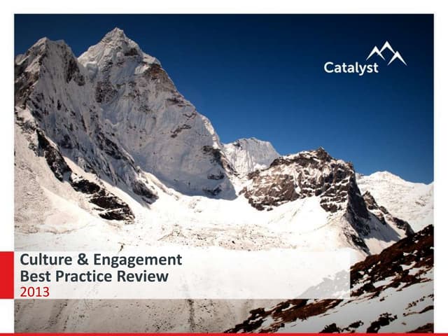 Culture, Engagement & Performance