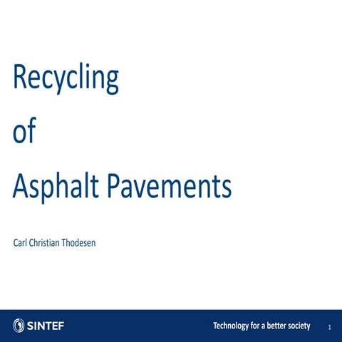 IRJET- Study on Assesment of Reclaimed Asphalt Pavement in Flexible ...