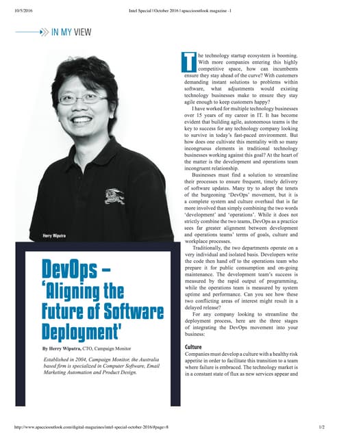 DevOps - APAC CIO OUTLOOK