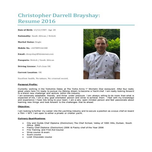 Christopher Darrell Brayshay