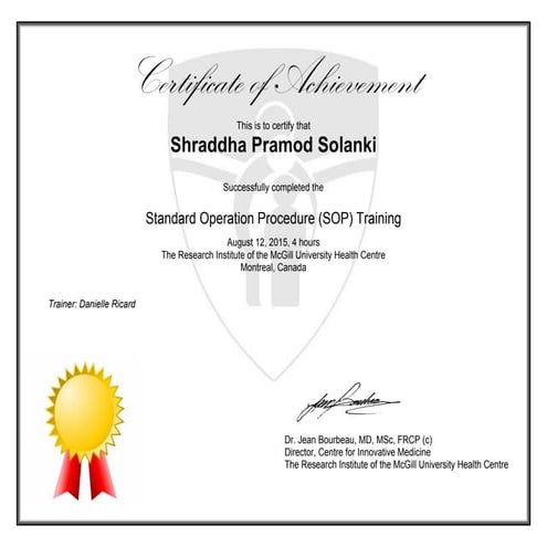 SOP | PDF
