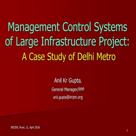 Management Control System- Delhi Metro_10042016