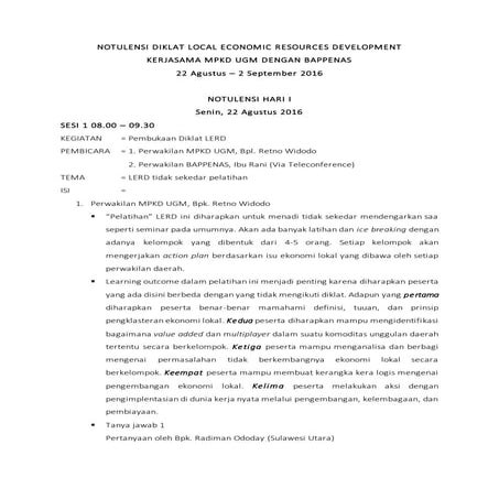 NOTULENSI Diklat Local Economic Resources Development (2)