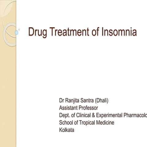 My PPT_Drug treatment of Insomnia