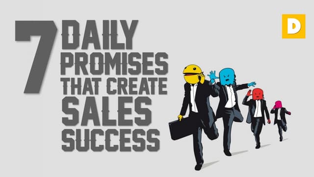 7 Daily Promises That Create Sales ...
