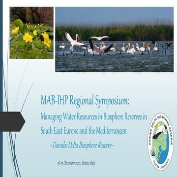 MAB-IHP Regional Symposium: Managing Water Resources in Biosphere Reserves in SEE and Med