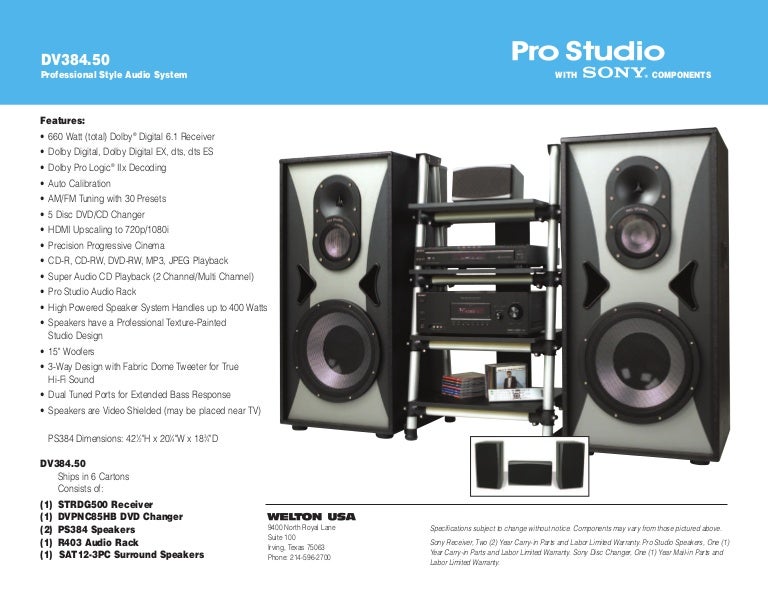 studio sound system