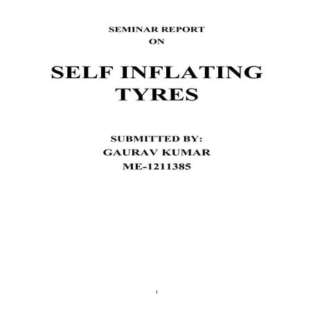 SELF INFLATING TIRES | PDF