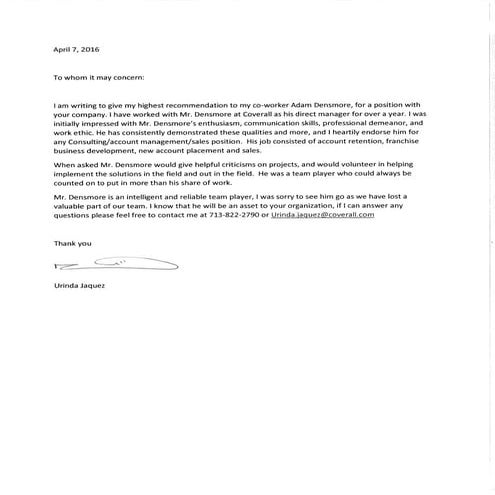 Letter of Recommendation | PDF