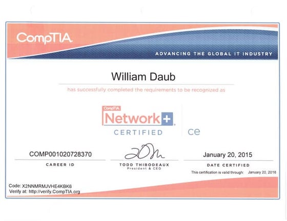 CompTIA Network+ ce certificate | PPT