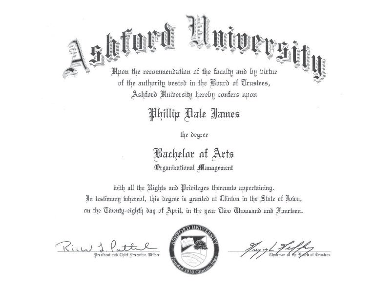 Ashford University BA Organizational Management