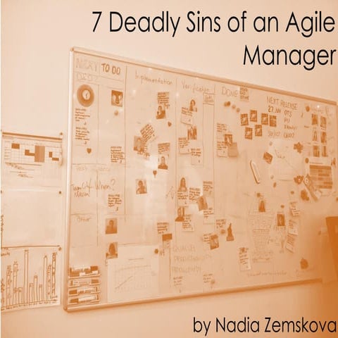 7 deadly sins of an agile manager