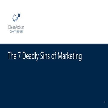 7 Deadly Sins of Marketing