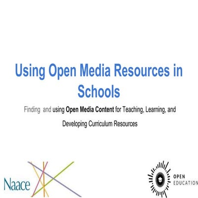Using open resources in school