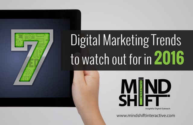 Digital Marketing Trends of 2016