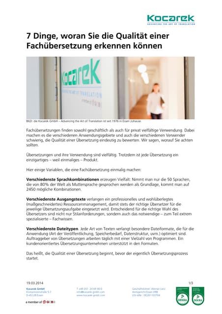 7 Dinge, woran Sie die Qualität ein...