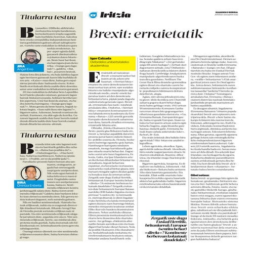 Brexit: erraietatik (Brexit: From inside, from my guts)