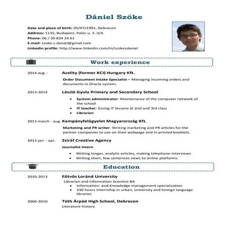 Szőke Sándor Dániel CV_english_new | PDF