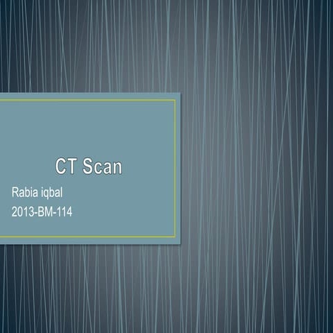 Ct scan