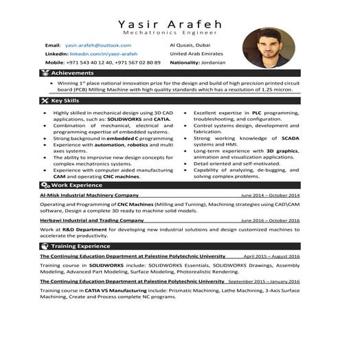 CV - Yasir Arafeh 6