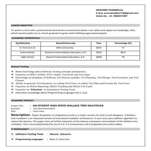 Swathi resume | DOCX