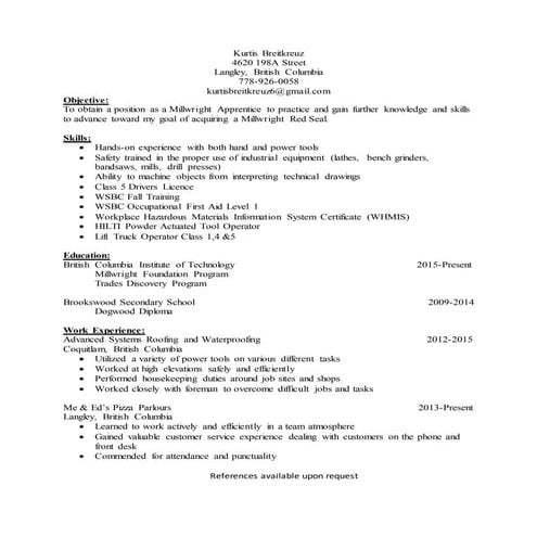 Curtis Patrick Resume | DOCX