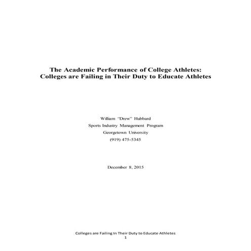 William Hubbard - Capstone Final Paper - 12.8.15