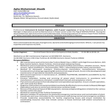 CV Agha Shuaib August 16