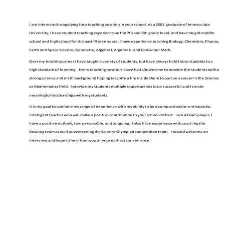 Application Letter for ranking in DEPed for science category | DOCX
