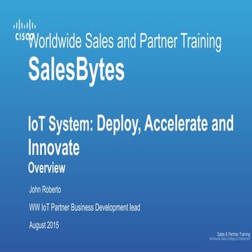 IoT System SalesBytes Overview Final