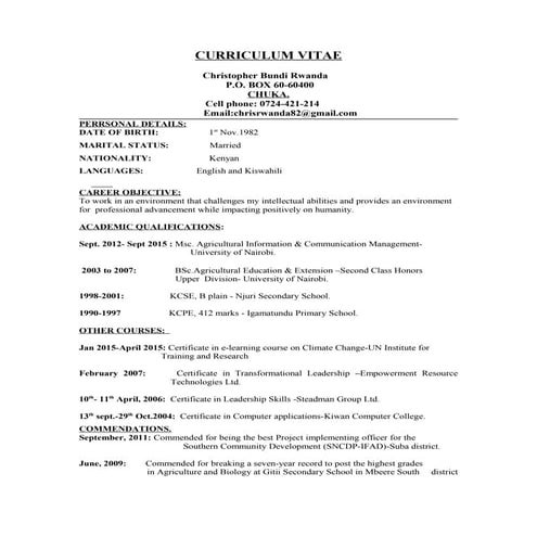 CURRICULUM VITAE | DOC