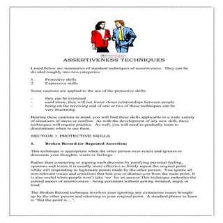 Asserttiveness Techniques_Handout