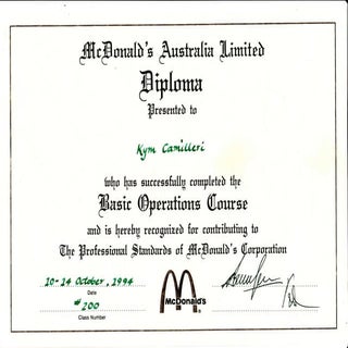 McD BOC 14.10.94