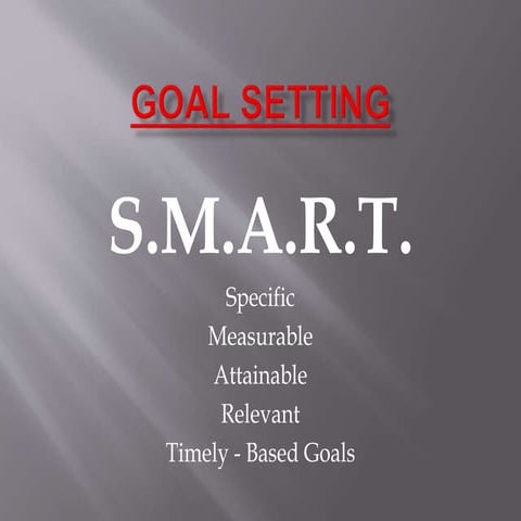 GOAL SETTING - Presentation