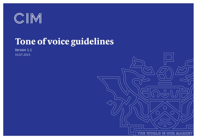 Tone of voice guidelines