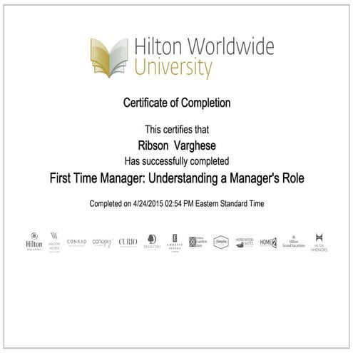 First Time Manager | PDF