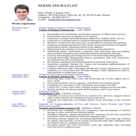 CV Serhii Zhuravlov