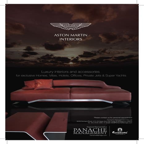 Aston Martin Interiors- PanacheM | PDF