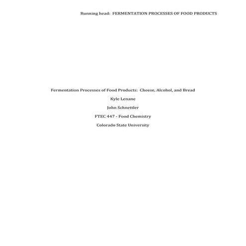 Fermentation slides | PPTX