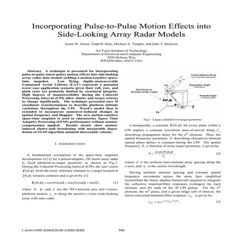 2006 Green Incorporating Pulse to Pulse Motion Effects anto Side Looking Arra...