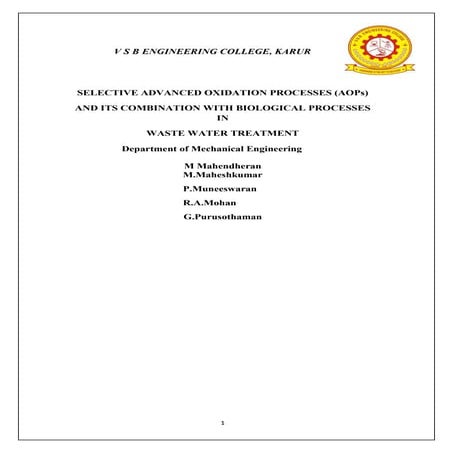 advanced oxidation process