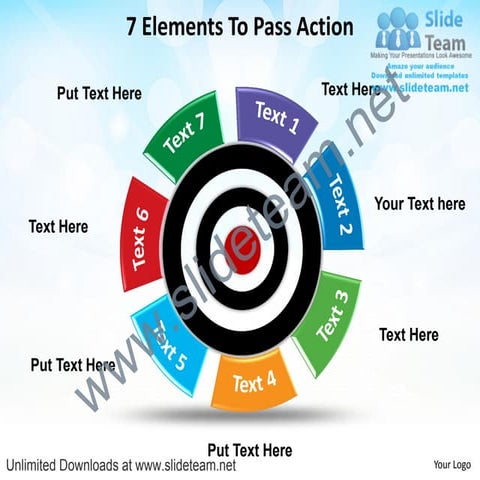 7 elements to pass action powerpoint diagrame templates 0712