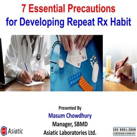 Develop Repeat Prescription Habit of Doctors | PDF