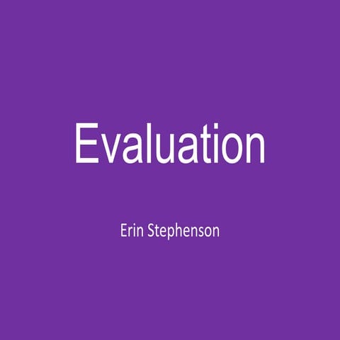 (7) evaluation